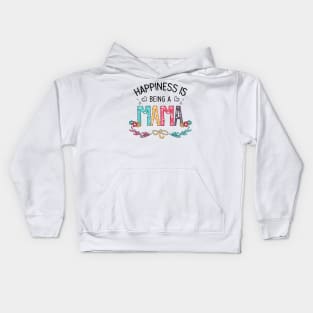 Happiness Is Being A Mama Wildflowers Valentines Mothers Day Kids Hoodie